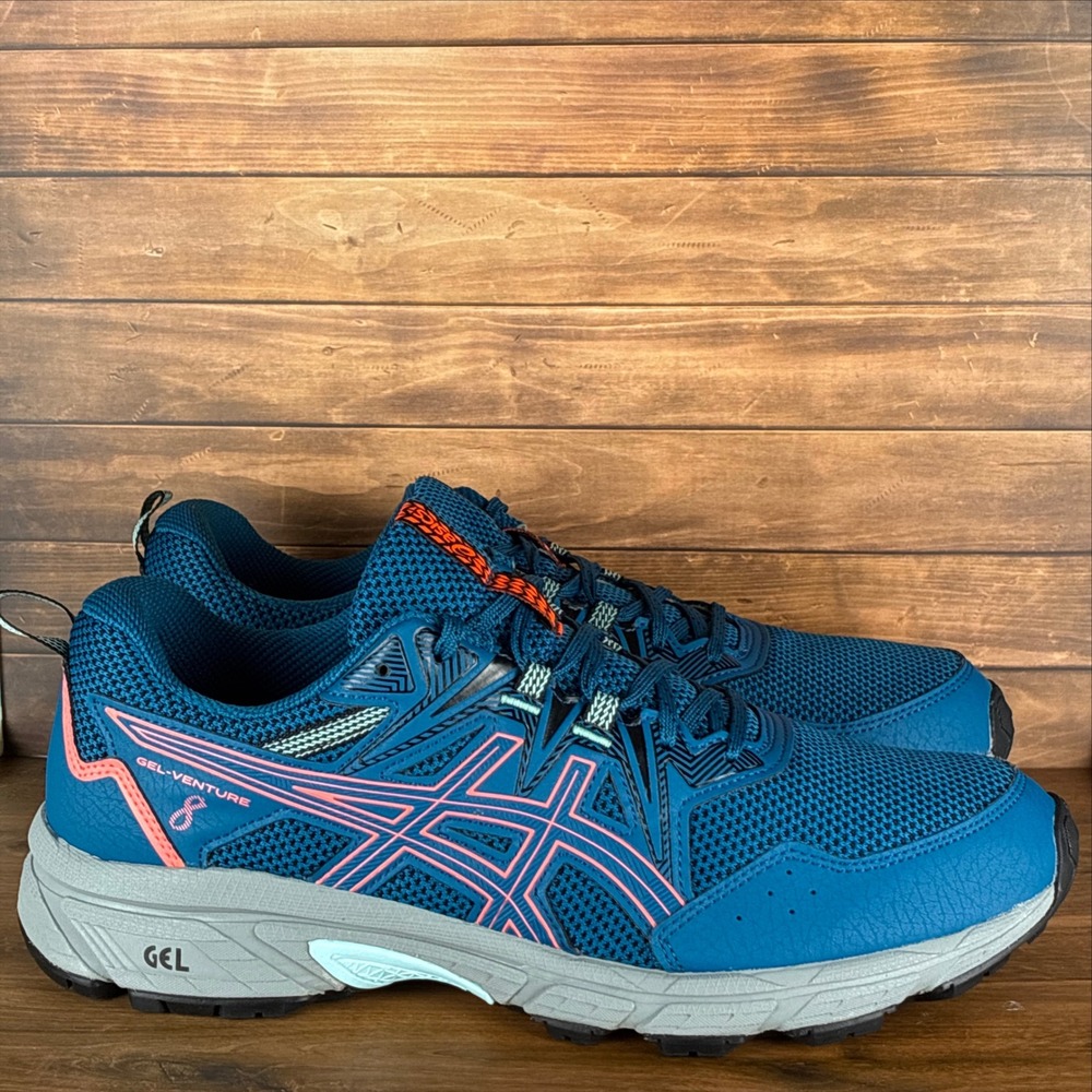 Asics Gel-Venture 8 Womens Trail Running Shoes Blue Pink 1012A708 Size 11